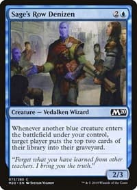 Sage's Row Denizen - Core Set 2020 - Magic: The Gathering card