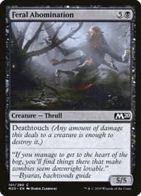 Feral Abomination - Core Set 2020 - Magic: The Gathering card