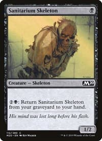 Sanitarium Skeleton - Core Set 2020 - Magic: The Gathering card