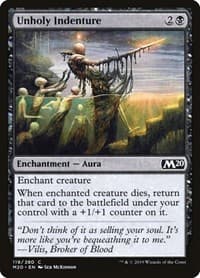 Unholy Indenture - Core Set 2020 - Magic: The Gathering card