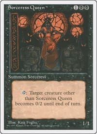 Sorceress Queen - Fourth Edition - Magic: The Gathering card