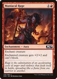 Maniacal Rage - Core Set 2020 - Magic: The Gathering card