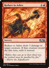 Reduce to Ashes - Core Set 2020 - Magic: The Gathering card