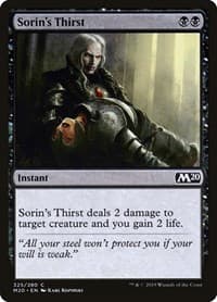 Sorin's Thirst - Core Set 2020 - Magic: The Gathering card