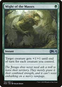 Might of the Masses - Core Set 2020 - Magic: The Gathering card