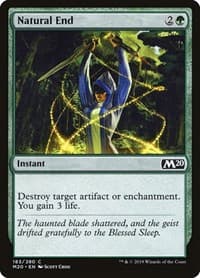 Natural End - Core Set 2020 - Magic: The Gathering card