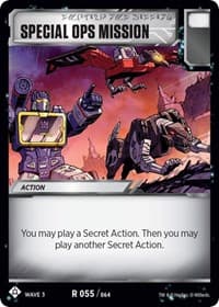 Special Ops Mission - War for Cybertron: Siege I - Transformers TCG card