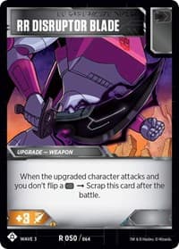 RR Disruptor Blade - War for Cybertron: Siege I - Transformers TCG card