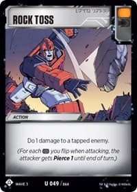 Rock Toss - War for Cybertron: Siege I - Transformers TCG card