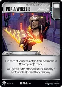 Pop a Wheelie - War for Cybertron: Siege I - Transformers TCG card