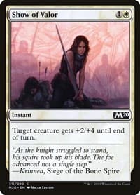 Show of Valor - Core Set 2020 - Magic: The Gathering card