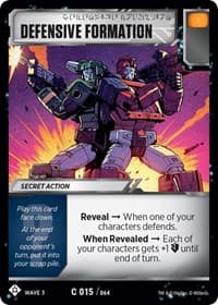 Defensive Formation - War for Cybertron: Siege I - Transformers TCG card