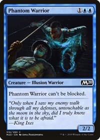 Phantom Warrior - Core Set 2020 - Magic: The Gathering card
