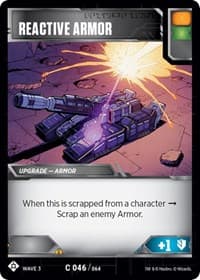 Reactive Armor - War for Cybertron: Siege I - Transformers TCG card