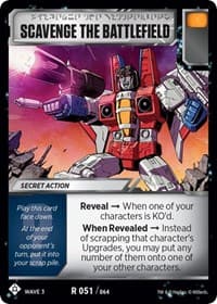 Scavenge the Battlefield - War for Cybertron: Siege I - Transformers TCG card