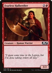Fearless Halberdier - Core Set 2020 - Magic: The Gathering card