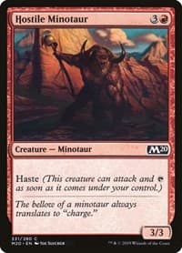 Hostile Minotaur - Core Set 2020 - Magic: The Gathering card