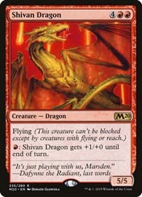 Shivan Dragon - Core Set 2020 - Magic: The Gathering card