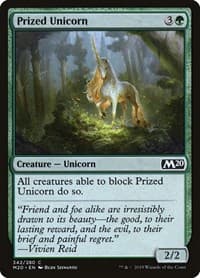 Prized Unicorn - Core Set 2020 - Magic: The Gathering card
