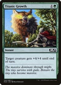 Titanic Growth - Core Set 2020 - Magic: The Gathering card