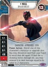 Maul - Skilled Duelist (Card Only) - Spark of Hope - Star Wars: Destiny card