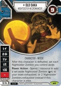 Old Daka - Nightsister Necromancer - Spark of Hope - Star Wars: Destiny card