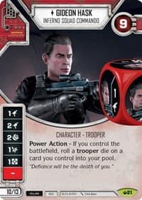 Gideon Hask - Inferno Squad Commando - Spark of Hope - Star Wars: Destiny card