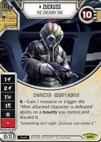 Zuckuss - The Uncanny One (Card Only) - Spark of Hope - Star Wars: Destiny card