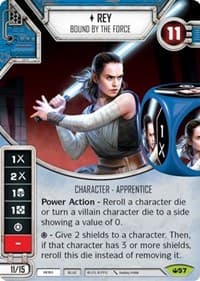 Rey - Bound By The Force - Spark of Hope - Star Wars: Destiny card