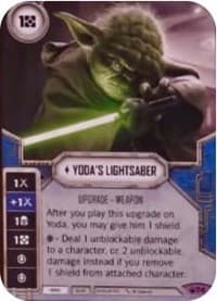 Yoda's Lightsaber (Card Only) - Spark of Hope - Star Wars: Destiny card
