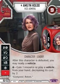 Amilyn Holdo - Vice Admiral - Spark of Hope - Star Wars: Destiny card