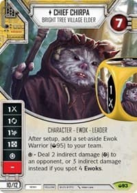 Chief Chirpa - Bright Tree Village Elder (Card Only) - Spark of Hope - Star Wars: Destiny card