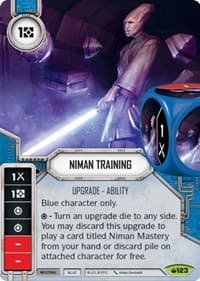 Niman Training - Spark of Hope - Star Wars: Destiny card