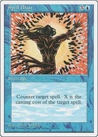 Spell Blast - Fourth Edition - Magic: The Gathering card