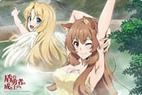 Bushiroad Rubber Mat Collection Vol.342: The Rising of the Shield Hero - Raphtalia & Firo - Bushiroad Playmats - Playmats card