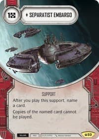 Separatist Embargo - Spark of Hope - Star Wars: Destiny card