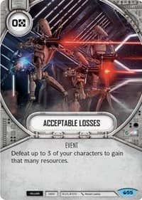 Acceptable Losses - Spark of Hope - Star Wars: Destiny card