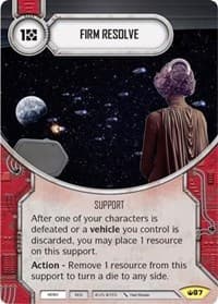 Firm Resolve - Spark of Hope - Star Wars: Destiny card