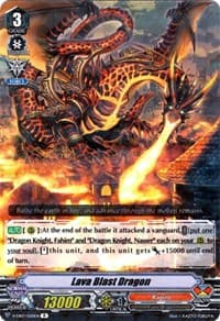 Lava Blast Dragon - V-EB07: The Heroic Evolution - Cardfight Vanguard card