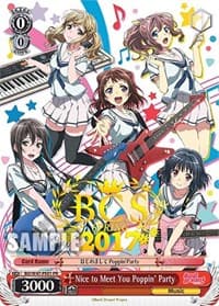 Nice to Meet You Poppin'Party (BCS Spring 2017) - BanG Dream! - Weiss Schwarz card