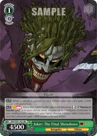 Joker: The Final Showdown - Batman Ninja - Weiss Schwarz card