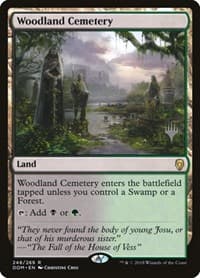 Woodland Cemetery - Promo Pack: Core Set 2020 - Magic: The Gathering card