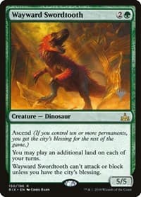 Wayward Swordtooth - Promo Pack: Core Set 2020 - Magic: The Gathering card