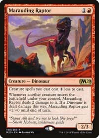 Marauding Raptor - Promo Pack: Core Set 2020 - Magic: The Gathering card