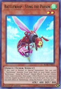 Battlewasp - Sting the Poison - Battles of Legend: Hero's Revenge - YuGiOh card