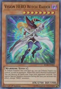 Vision HERO Witch Raider - Battles of Legend: Hero's Revenge - YuGiOh card