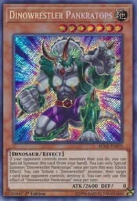 Dinowrestler Pankratops - Battles of Legend: Hero's Revenge - YuGiOh card