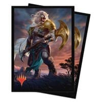 Core Set 2020 Standard Deck Protectors M20 V1 - Ajani, Strength of the Pride (100-Pack) - Ultra Pro Card Sleeves - Card Sleeves card