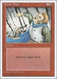Stone Rain - Fourth Edition - Magic: The Gathering card