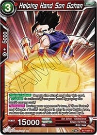 Helping Hand Son Gohan - Assault of the Saiyans - Dragon Ball Super: Masters card